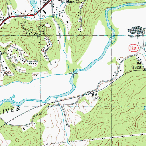 Topographic Map of Clear Creek, NC