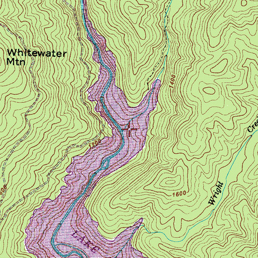Topographic Map of Coley Creek, NC