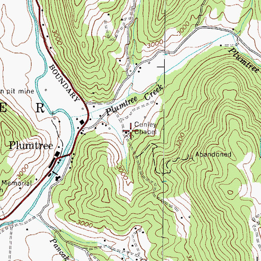 Topographic Map of Conley Chapel, NC
