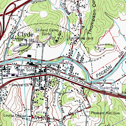 Topographic Map of Conner Mill Branch, NC