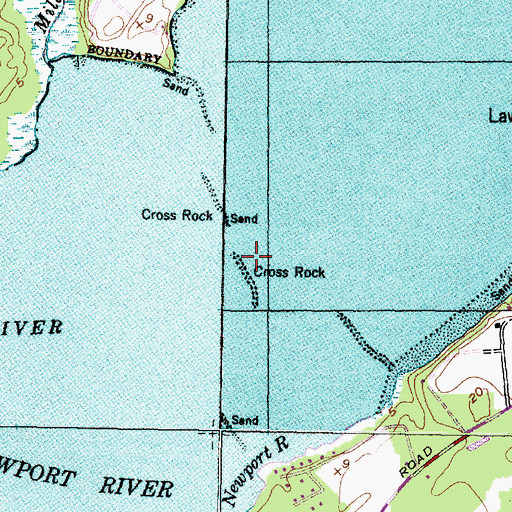 Topographic Map of Cross Rock, NC
