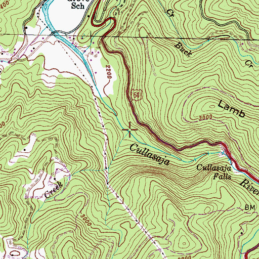 Topographic Map of Crow Creek, NC
