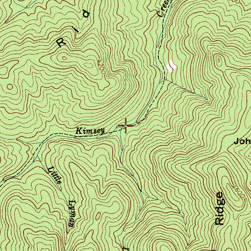 Topographic Map of Devils Prong, NC