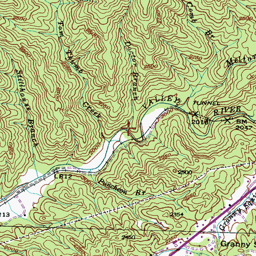 Topographic Map of Doctor Branch, NC
