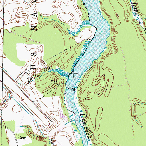 Topographic Map of Dolls Gut, NC