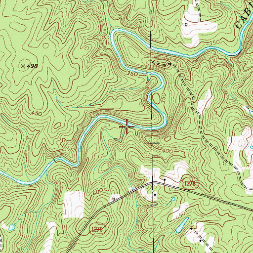 Topographic Map of Dry Creek, NC
