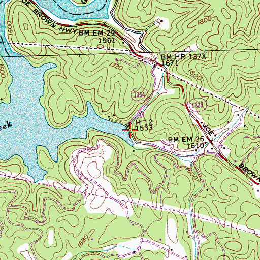 Topographic Map of Dukes Lodge, NC