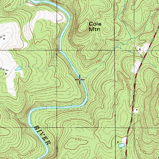 Topographic Map of Duncombe Creek, NC