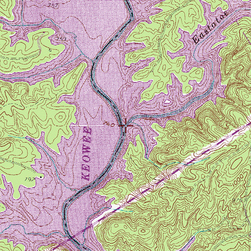 Topographic Map of Eastatoe Creek, SC