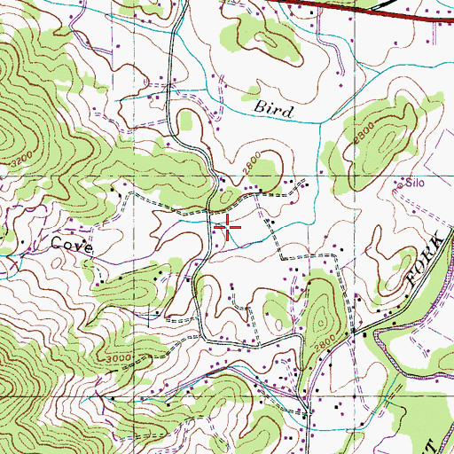 Topographic Map of Edward Cove, NC
