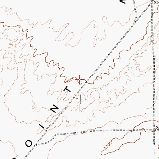 Topographic Map of Red Point Mesa, AZ