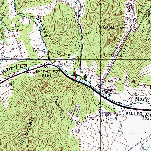 Topographic Map of Fie Creek, NC