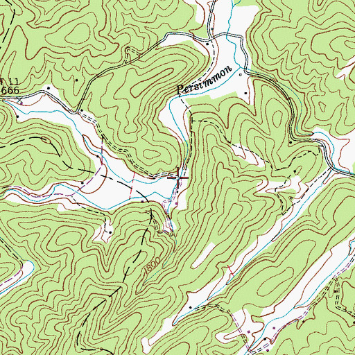Topographic Map of Flax Creek, NC