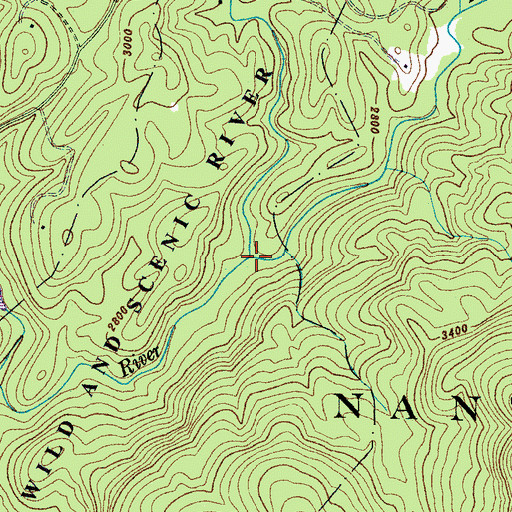Topographic Map of Fowler Creek, NC