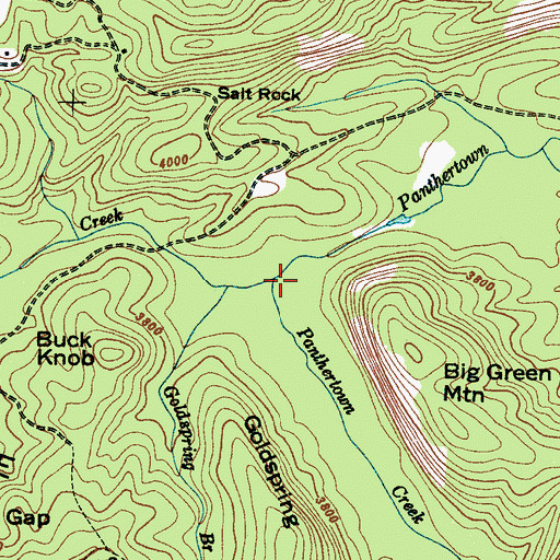 Topographic Map of Frolictown Creek, NC