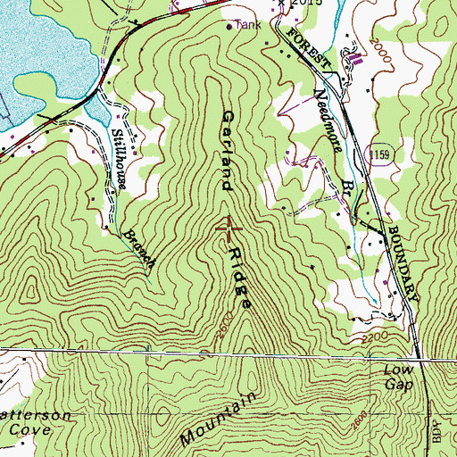 Topographic Map of Garland Ridge, NC
