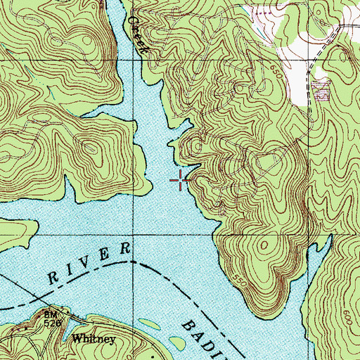 Topographic Map of Garr Creek, NC