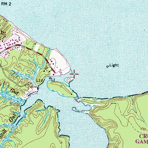 Topographic Map of Hancock Creek, NC