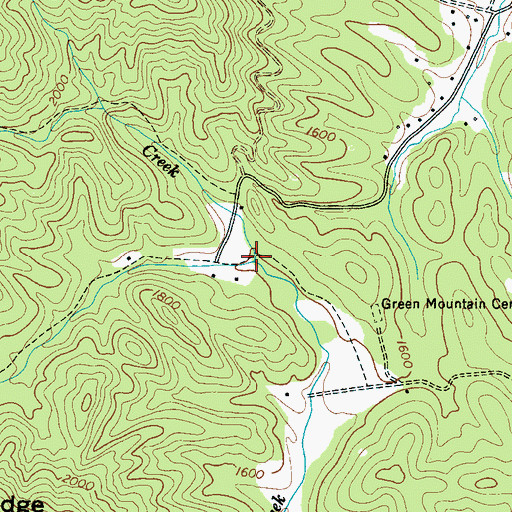 Topographic Map of Harris Creek, NC