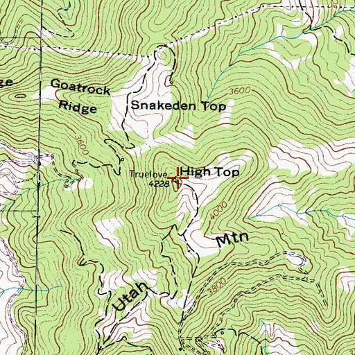 Topographic Map of High Top, NC
