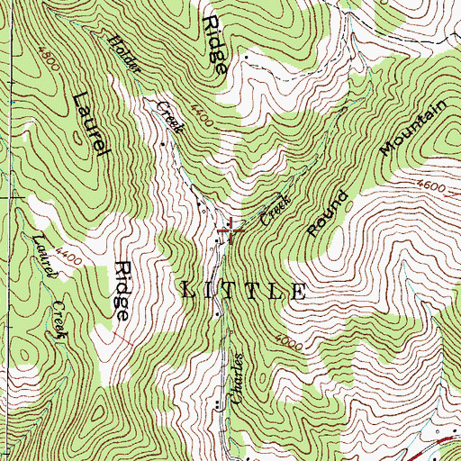Topographic Map of Holder Creek, NC