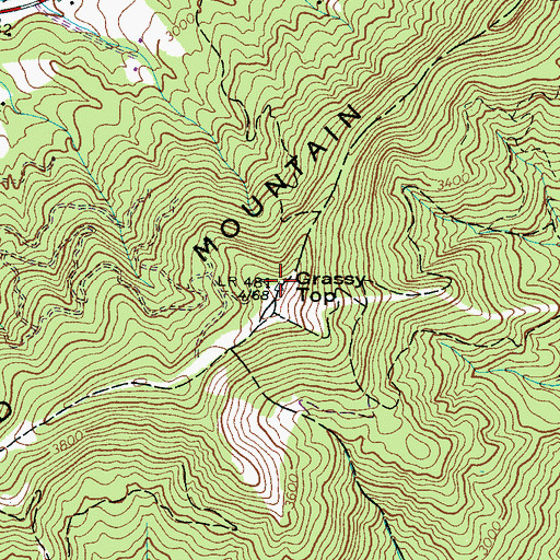Topographic Map of Holland Mountain, NC