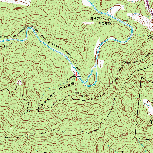 Topographic Map of Hooper Cove, NC