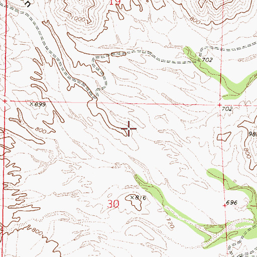 Topographic Map of Red Rock Canyon, AZ