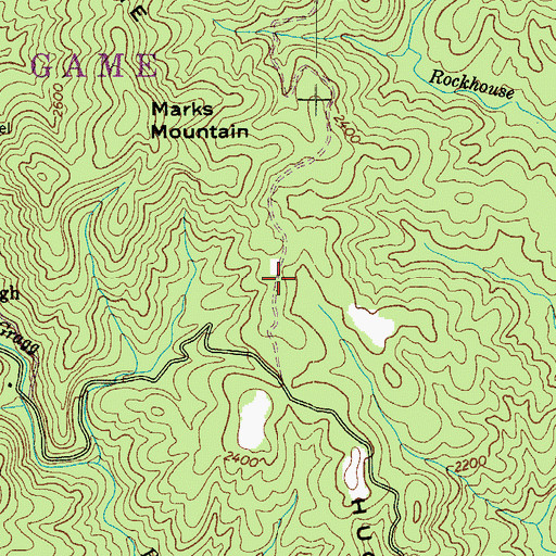 Topographic Map of Hughes Ridge, NC