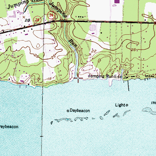 Topographic Map of Jumping Run, NC