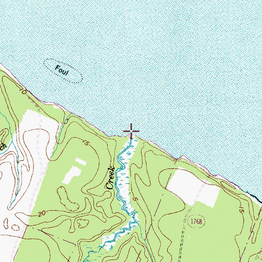 Topographic Map of King Creek, NC