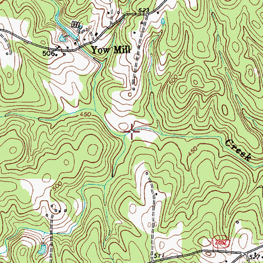 Topographic Map of Lambert Creek, NC