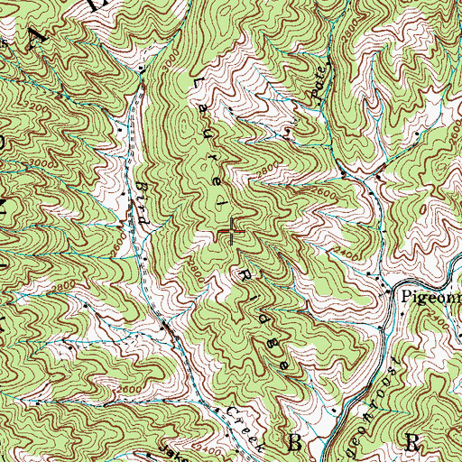 Topographic Map of Laurel Ridge, NC