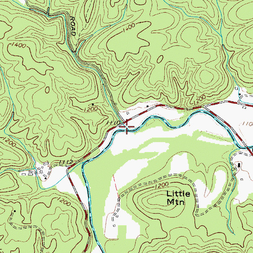 Topographic Map of Laytown Creek, NC