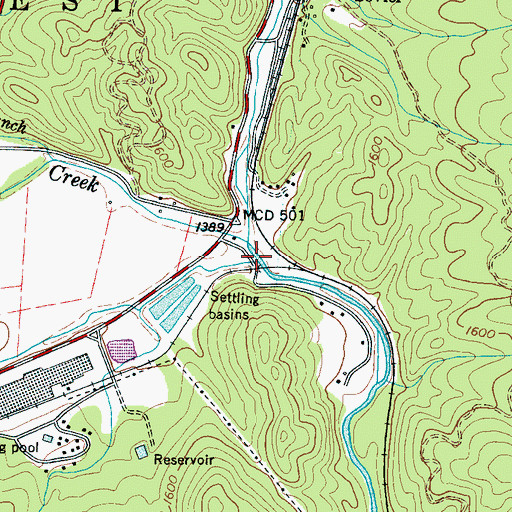 Topographic Map of Limekiln Creek, NC