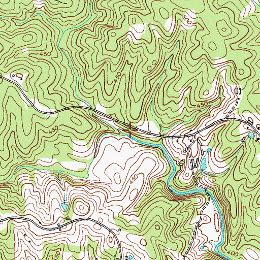 Topographic Map of Little Creek, NC