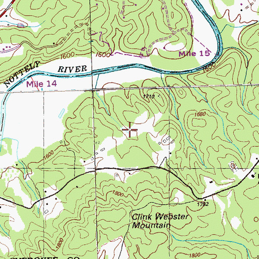 Topographic Map of Little Spring, NC