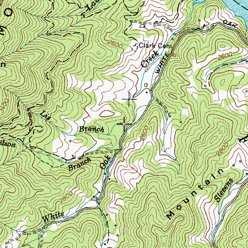 Topographic Map of Liz Branch, NC