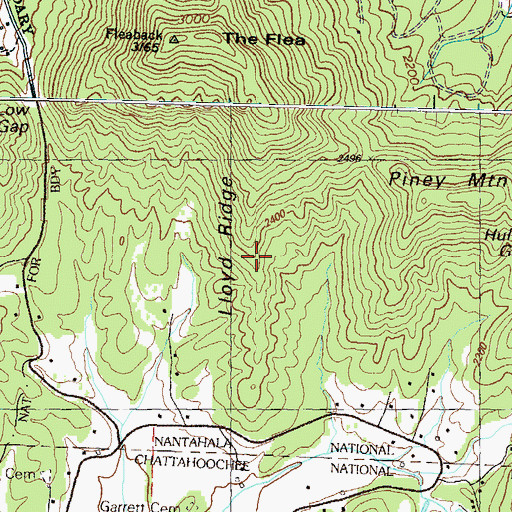 Topographic Map of Lloyd Ridge, NC