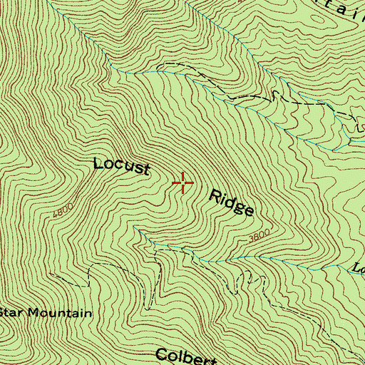 Topographic Map of Locust Ridge, NC