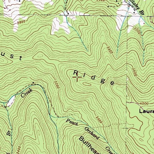 Topographic Map of Locust Ridge, NC