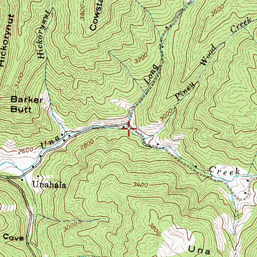 Topographic Map of Long Creek, NC