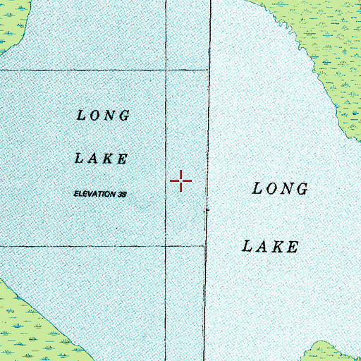 Topographic Map of Long Lake, NC