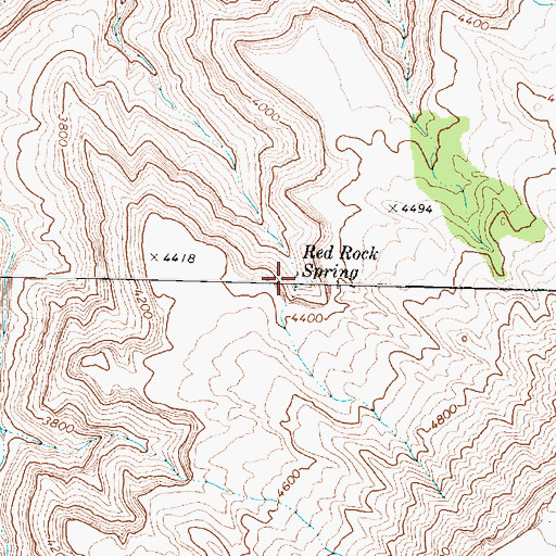 Topographic Map of Red Rock Spring, AZ