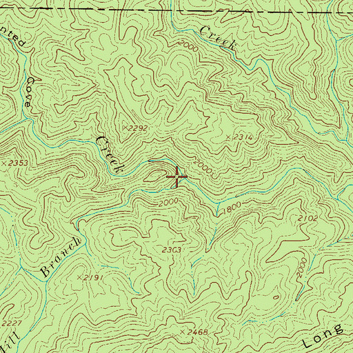 Topographic Map of Lowder Mill Branch, NC