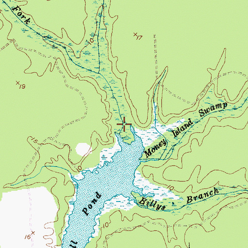 Topographic Map of Main Prong, NC