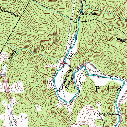 Topographic Map of Mill Creek, NC