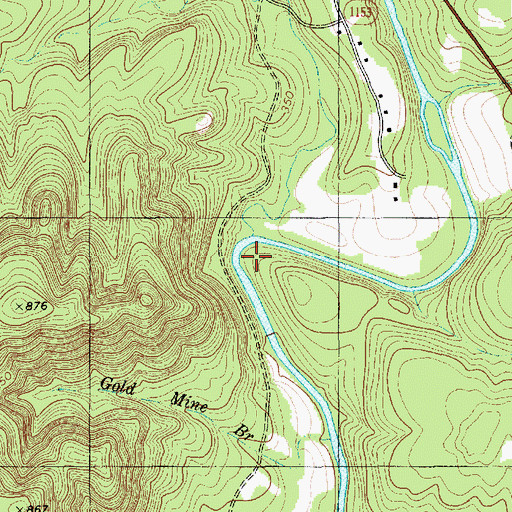 Topographic Map of Moccasin Creek, NC