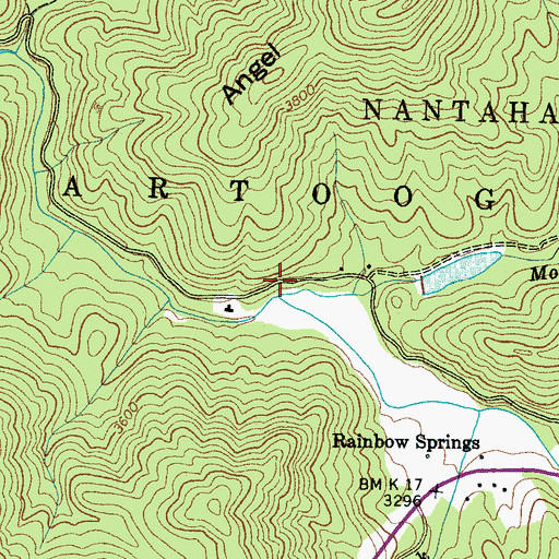 Topographic Map of Moore Creek, NC