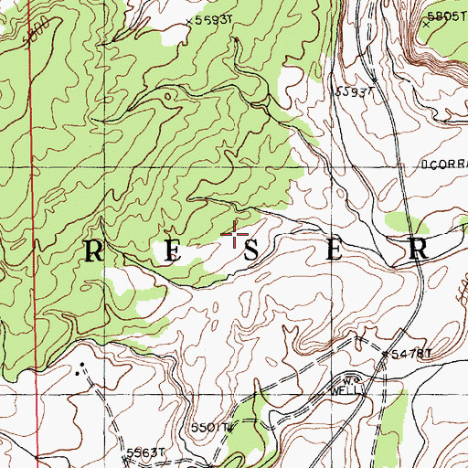 Topographic Map of Red Rock Valley, AZ